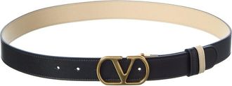 Valentino Vlogo Signature Reversible Leather Belt