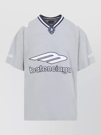 Balenciaga v neck oversized short sleeve t shirt