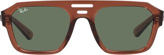Ray-Ban Corrigan Bio Based Dark Green Navigator Unisex Sunglasses RB4397 667882 54