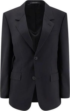 Balenciaga Standaard Getailleerd Jasje - Dames - Blazers - Wit - 2XS - Leer - Jassen