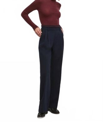 Favorite Daughter Varsity Pull-On Pants In Navy/vino