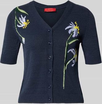 Max & Co. Slim Fit Sweatjacke aus Baumwoll-Mix Modell RANCH in Marine, Gr&ouml;&szlig;e XL