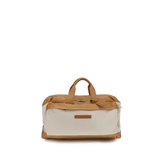 Brunello Cucinelli Beige Calf Leather Bos Taurus Luggage And Mens Travel