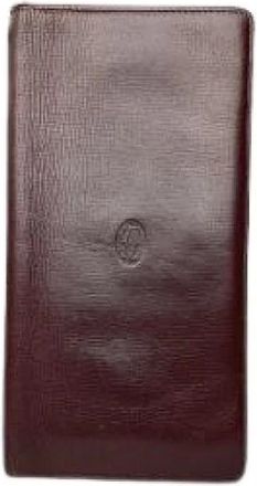 Cartier Pre-owned Wallets, female, Red, Size: ONE SIZE Pre-owned Vintage Leather Wallet
