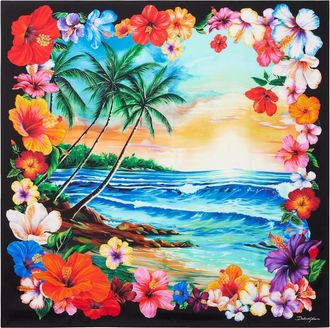 Dolce & Gabbana Printed silk twill scarf