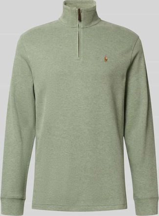 Polo Ralph Lauren Sweatshirt mit Stehkragen in Lind Melange, Größe XXL