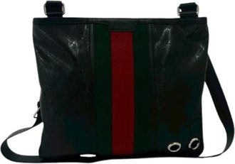 Gucci Pre-owned Vintage Shoulder Bag - Dames - Vintage Schoudertas - Zwart - ONE Size - Leer - Vintage