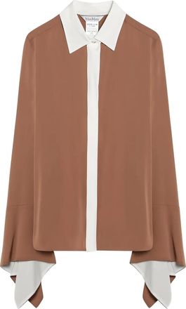 Max Mara Camicia color-block - Marrone