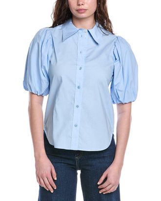 Rebecca Taylor Puff Sleeve Button-Down Shirt
