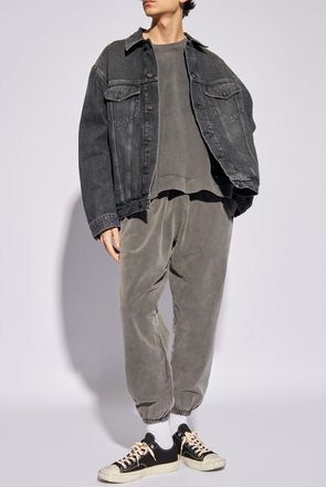 Acne Studios Sweatshirt From Organic Cotton, Mens, Grey