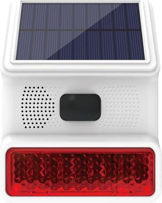 OEM Sirena De Alarma, Sirena Solar Para Exteriores Con Funci&oacute;n De Luz Led Intermitente