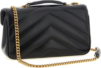 Saint Laurent Cassandre Shoulder Bag - Black