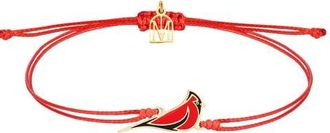 Mantra Thread of the Red Cardinal Always In My Heart bracelet in Yellow Gold at Nordstrom