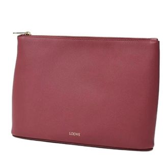 Loewe Pre-owned Clutch bag - Dames - Pre-owned - Rood - Maat: ONE Size Leer