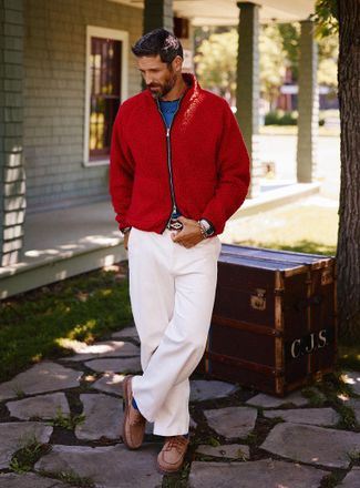 Le 31 Mens Velvety twill chinos Madrid fit - Barrel