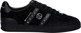 Philipp Plein Low-Top Retro Rebel - Heren - Sneakers - Zwart - 46 EU - Leer - Schoenen