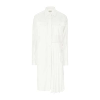 Dries Van Noten Shirt Dresses, female, White, S, Shirt Dresses