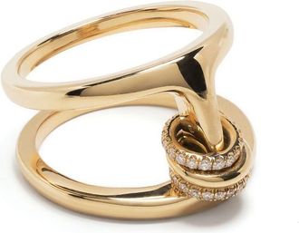 Spinelli Kilcollin x Hoorsenbuhs 18K gold Phantom diamond ring - women - 18kt Gold - 7