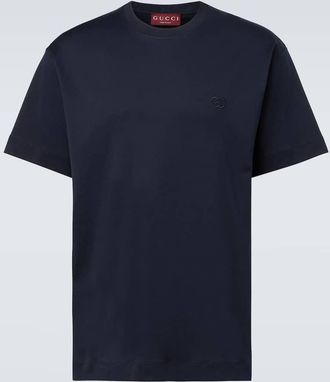 Gucci T-shirt Interlocking G in jersey di cotone