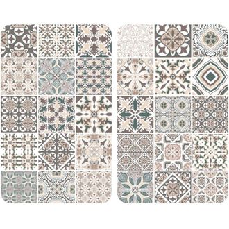WENKO Placas Cobertoras De Vidrio Universales Tile, 2 Uds