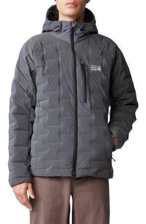 Mountain Hardwear Stretchdown 700 Fill Power Down Hooded Jacket in Volcanic Heather at Nordstrom, Size Xx-Large