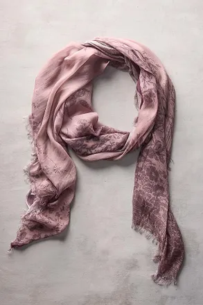 Elizabeth Gillett Celeste Floral Border Scarf