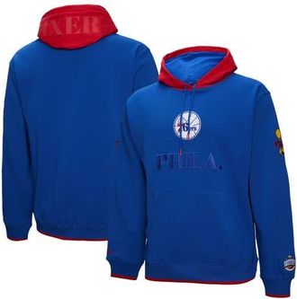 Mitchell & Ness Mens Mitchell & Ness Royal Philadelphia 76ers Hardwood Classics Team OG 3.0 Pullover Hoodie at Nordstrom, Size Xx-Large