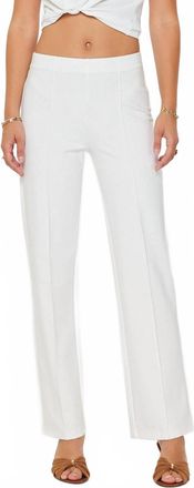Current Air Kristin High-Rise Trouser Pants In Cream