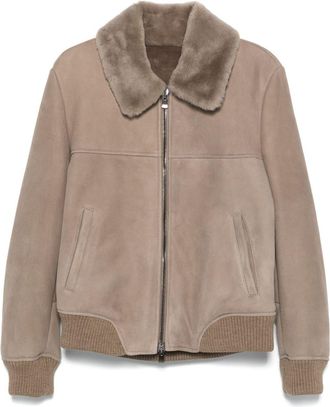 Liska Mattia jacket - men - Sheep Skin/Shearling - 50 - Neutrals