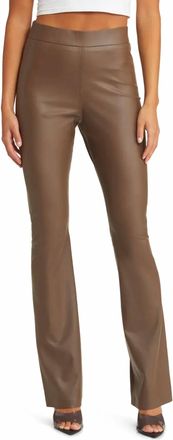 Blank NYC Move Forward Faux Leather Pants In Brown