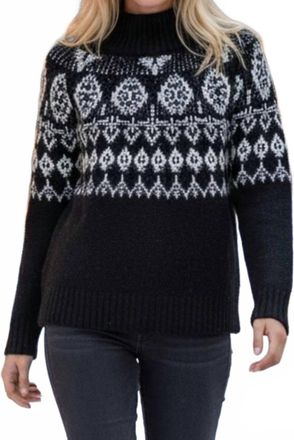 Lucky Brand Knit Sweater In Black And White