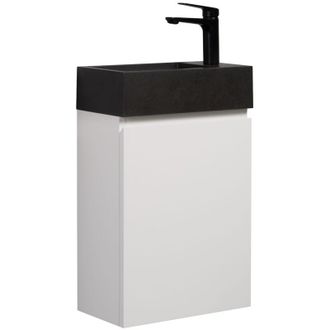 Badplaats Mobile da bagno Gabinetto Angela 40cm Bianco Opaco - armadio wc mobiletto