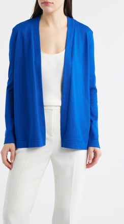 Anne Klein Chatham Open Front Cardigan in Santorini Blue at Nordstrom, Size X-Large P