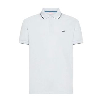 Sun 68 Polo Shirts, male, White, Size: 2XL polo poliestere