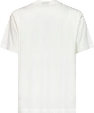 Gucci Mens T-Shirt Chalk Silk-Blend Jersey Ivory Cotton T-Shirts And Polos