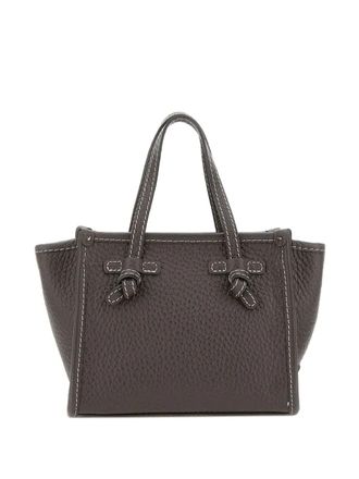 Gianni Chiarini Leren shopper - Bruin