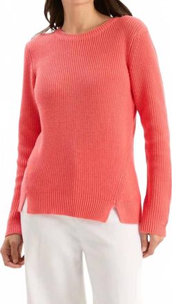 Tyler B&ouml;e Shaker Sweater In Coral