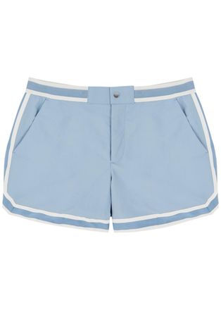 CHÉ Studios Che Baller Nylon Swim Shorts - Light Blue - XL
