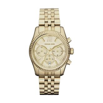 Michael Kors Lexington Chronograph Horloge - Dames - Horloges - Geel - ONE Size - Accessoires