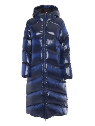 K-Way Neivel hooded puffer coat - Blue