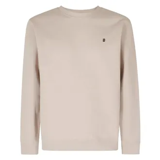 Dondup Hoodies & sweatvesten, Heren, Bruin, M, Katoen, Regular-fit Crew-neck Sweatshirt