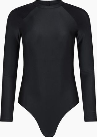 Mountain Warehouse Womens Mountain Warehouse Womens/Ladies Sydney Long-Sleeved One Piece Swimsuit - Black - Size: 14