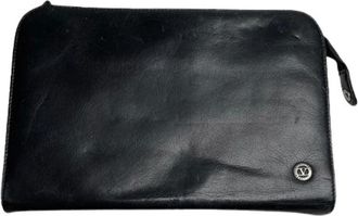 Valentino Pre-owned Leren Clutch - Dames - Vintage Clutch - Zwart - ONE Size - Leer - Vintage