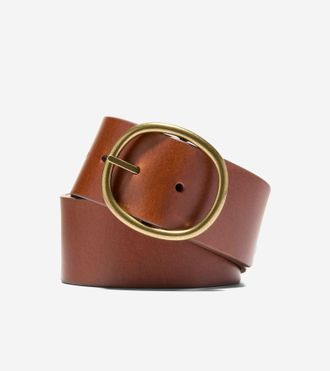 Cole Haan Womens Reversible Centerbar - Brown Size Small