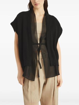 Brunello Cucinelli Womens Monili-Detail Cardigan Black Ss25 W