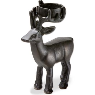 Tag Deer Tealight Holder Black Aluminum Candle Holder for Candles at Nordstrom