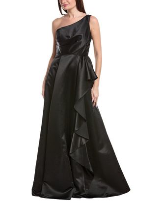 Rene Ruiz Satin A-Line Gown