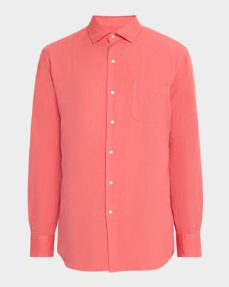 Peter Millar Mens Canal Linen and Cotton Sport Shirt