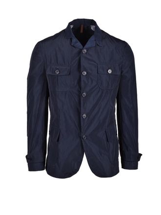 Laboratori Italiani Blue Lightweight Polyester Jacket
