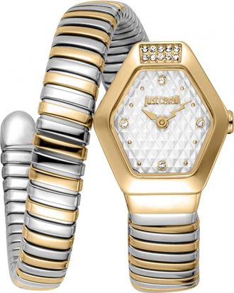 Just Cavalli Womens JC1L394M0055 Ladies Signature Snake Splora Watch - Gold